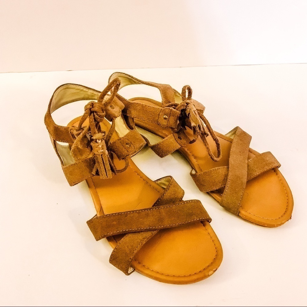 Steve Madden Darlynn Laceup Sandals SZ 7.5